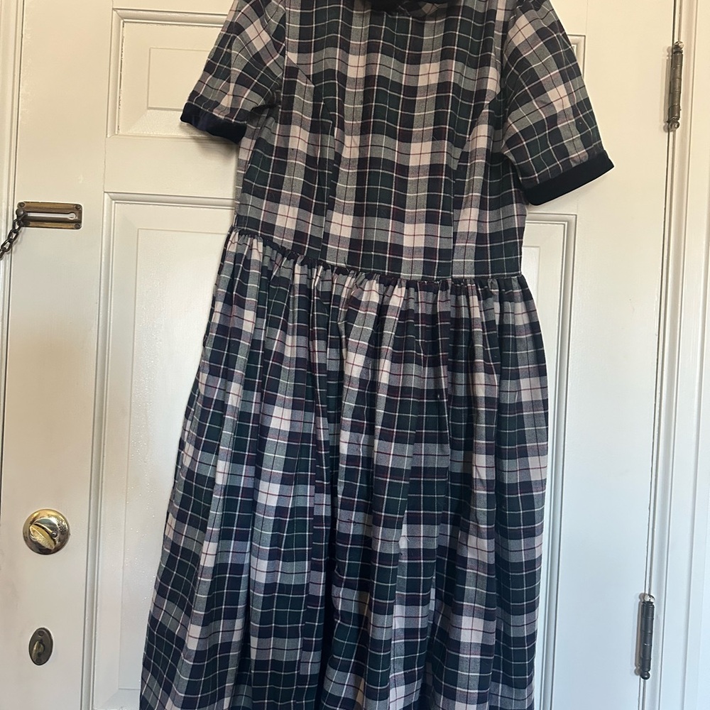 Plaid Retro Style Dress